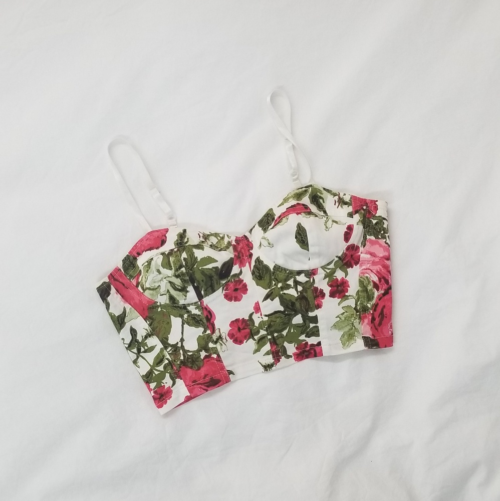 Floral Crop Bralette